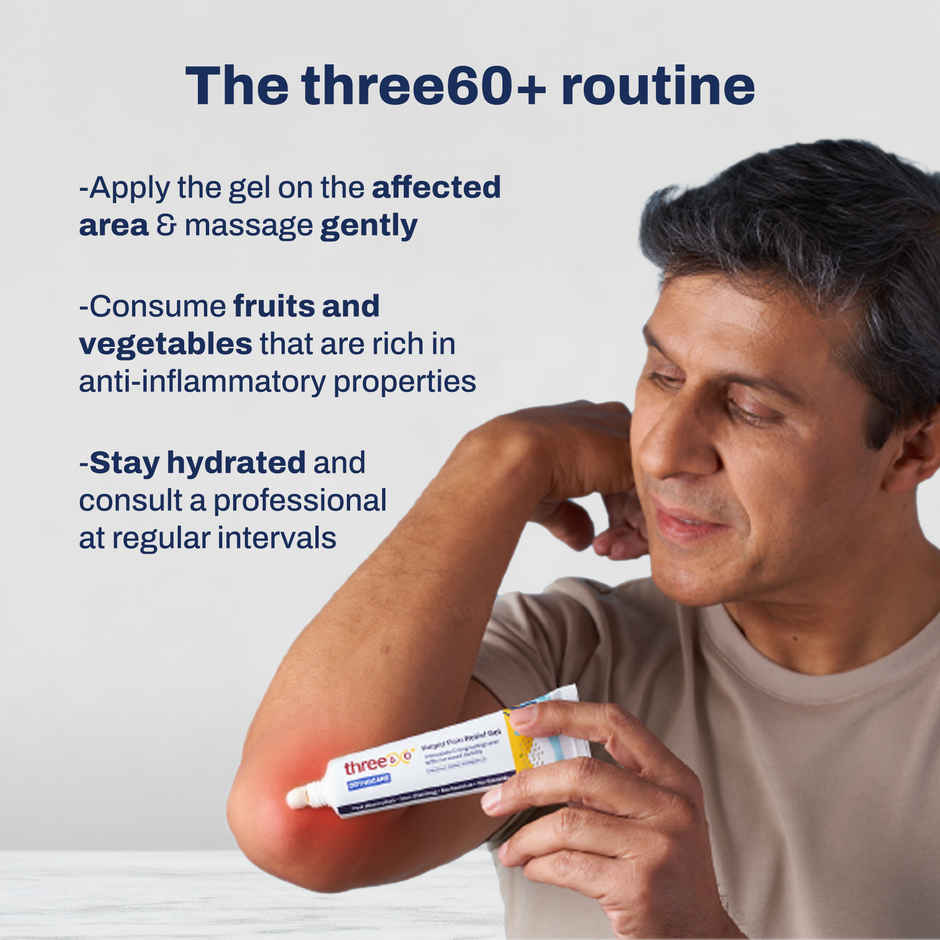three60+ Rapid Pain Relief Gel - Immediate and Long Lasting