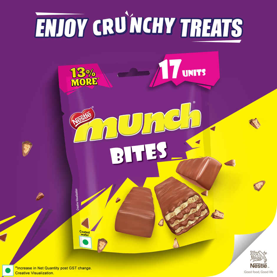 Nestle Munch Choco Coated Wafer Bar | Chocolate Sharebag