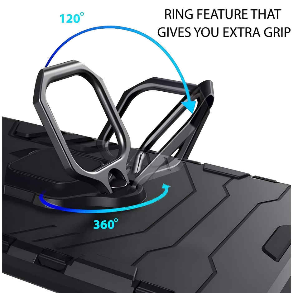 Artistque Case For Redmi A3 | 2024 / Redmi A3X / Poco C61 Back Cover - Ring Stand Armor Cover