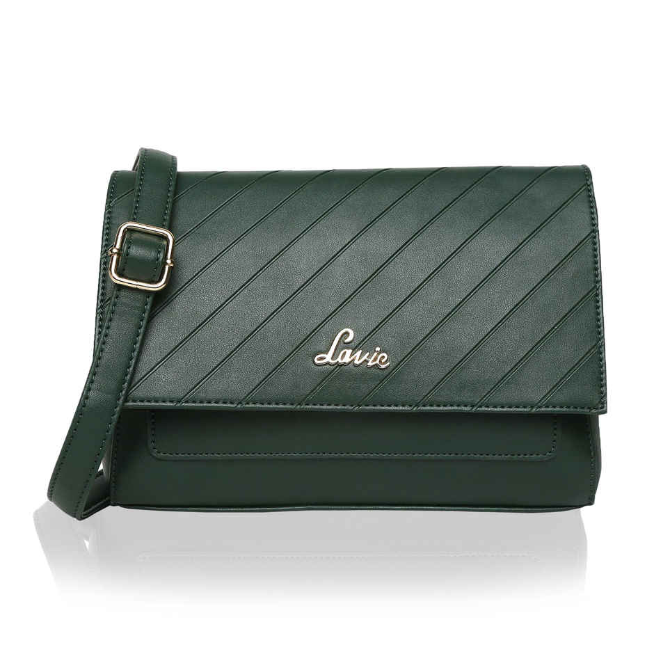 Lavie Women's Becca Polyester Sling Bag | Small | Dark Green