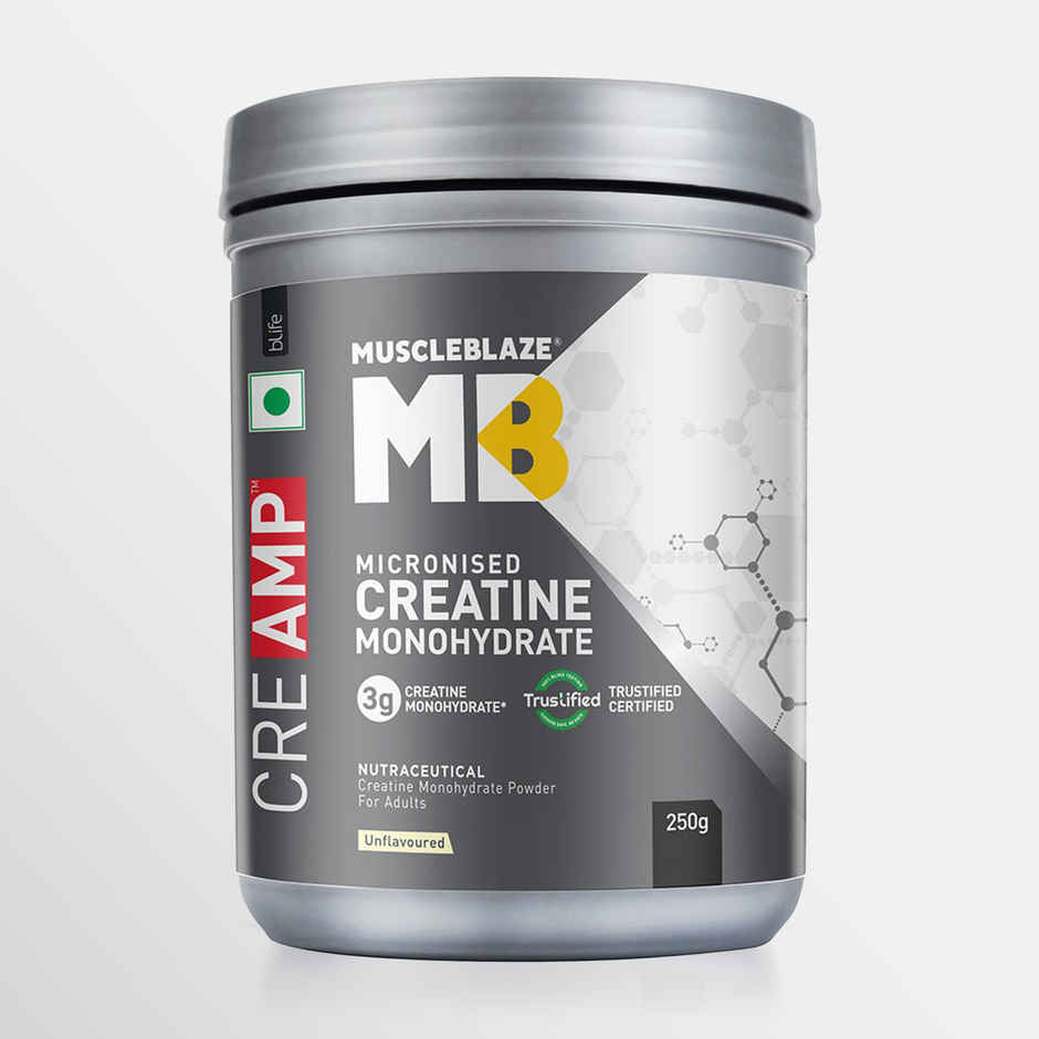 MuscleBlaze Micronized Creatine Monohydrate CREAMP Powder (Unflavored, 80 Servings)