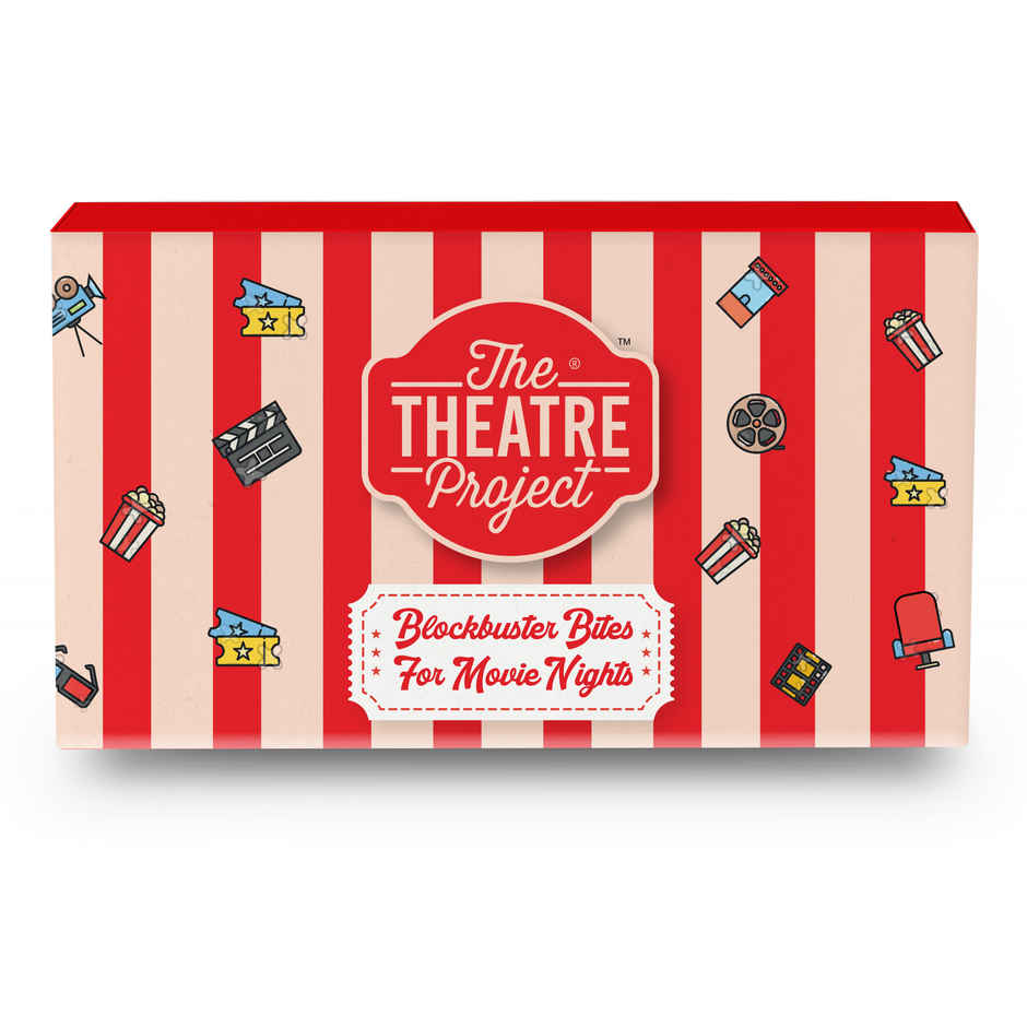 The Theatre Project Assorted Gourmet Chips and Popcorn Movie Night Gift Box