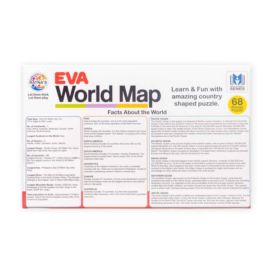 Ratna's Eva World Map Puzzle