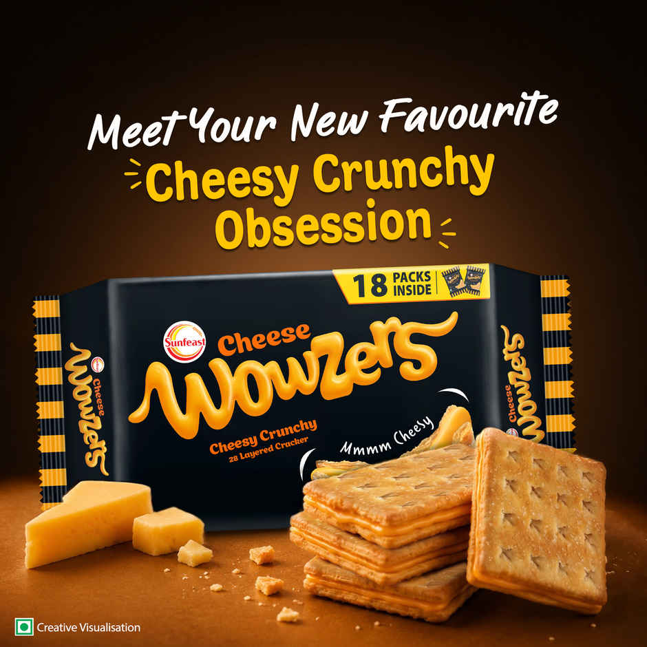 Cheesy Crackers by Sunfeast Wowzers