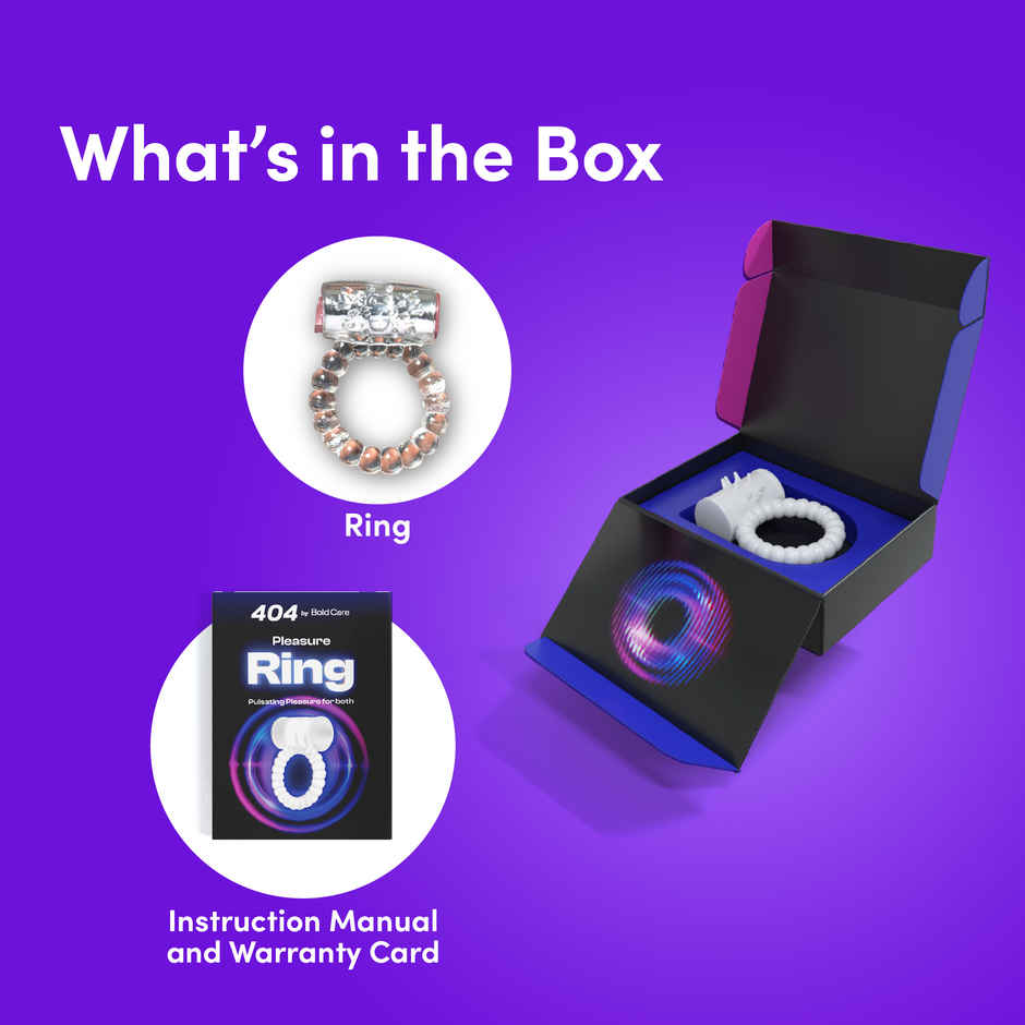 Bold Care Pleasure Ring Massager For Men & Women 60 Minutes Runtime