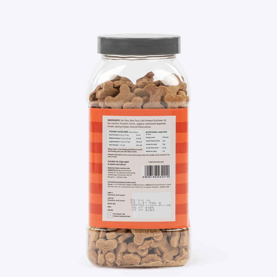 HUFT YIMT Pumpkin & Carrots Vegetarian Dog Biscuits