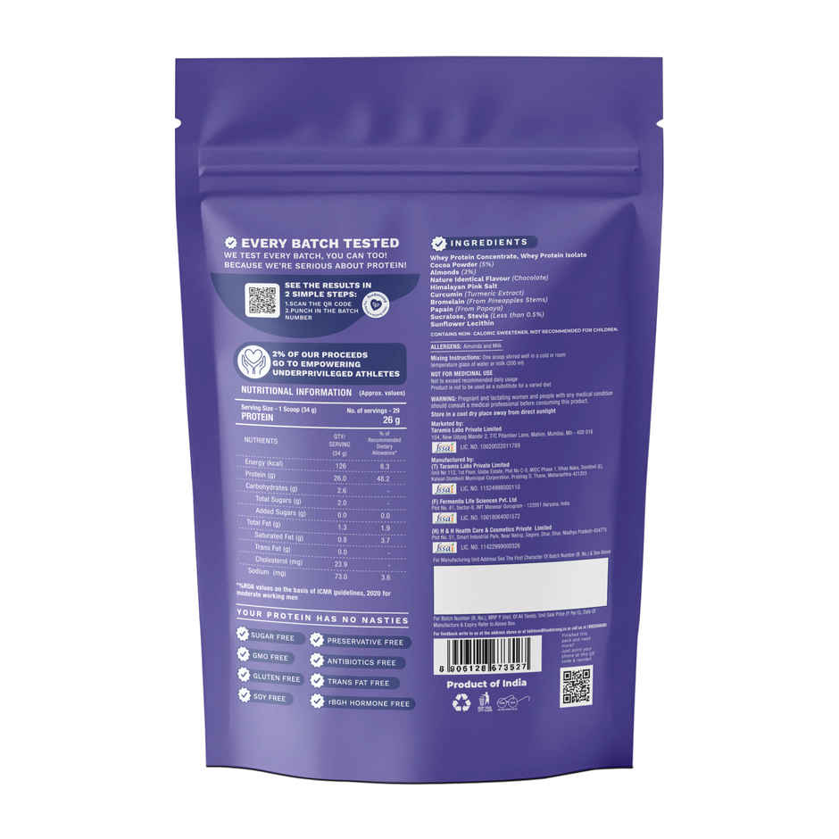Foodstrong Whey Protein Powder Chocolate Almond