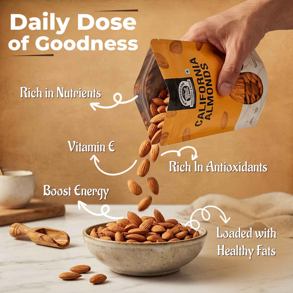 Wonderland Foods California Almonds (NP Badam)