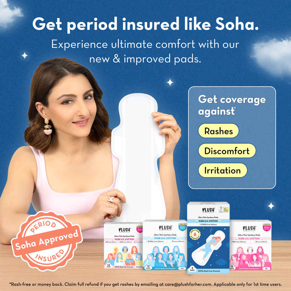 Plush Overnight Sanitary Pads | Rash-Free | 3XL