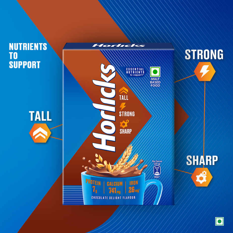 Horlicks Chocolate Nutrition Drink, Refill