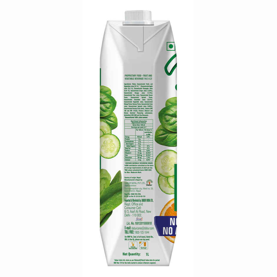 Real Activ Cucumber Spinach Drink