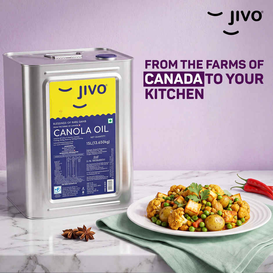 Jivo Refine Canola Oil Tin