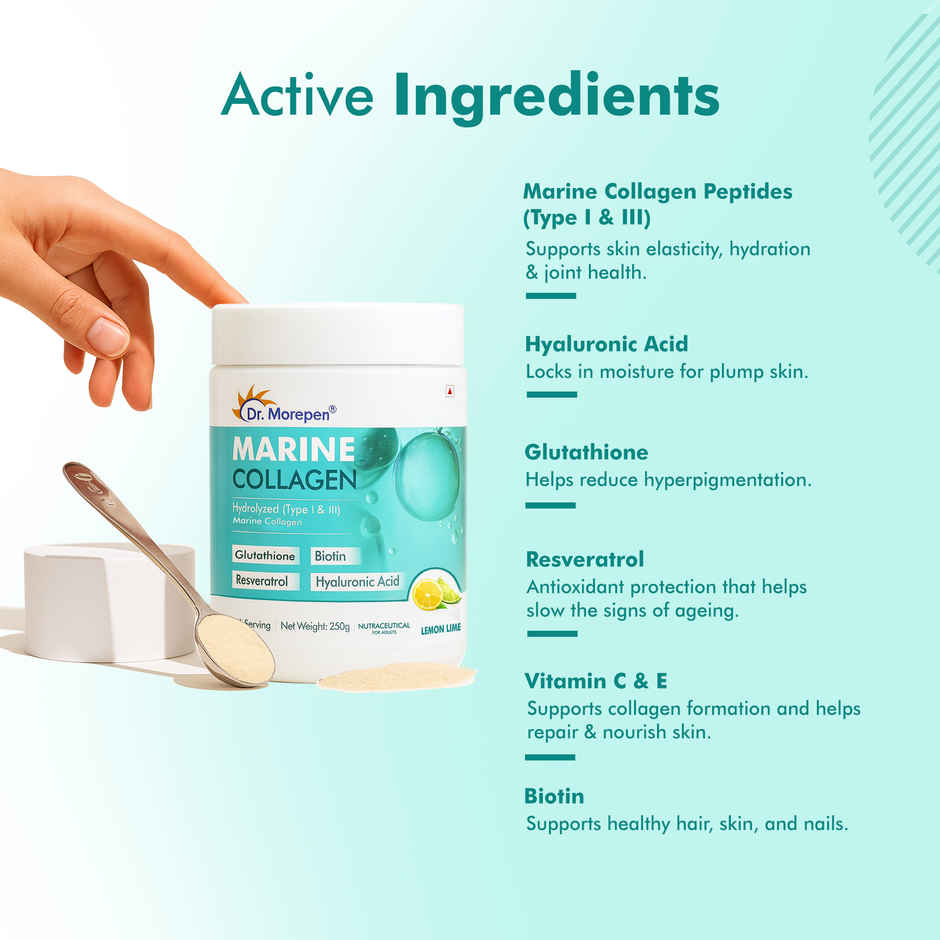 Dr. Morepen Marine Collagen | Lemon Lime