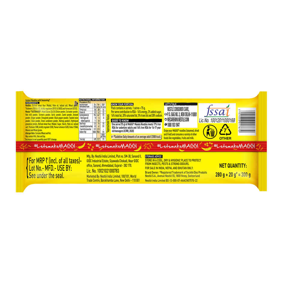 MAGGI 2-Minute Instant Noodles | Masala Noodles | Made With Quality Spices