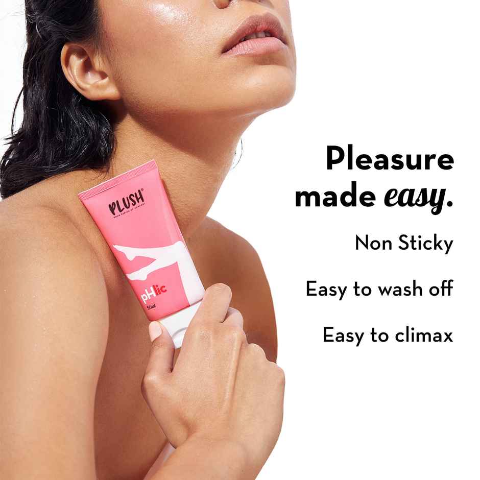 Plush Phlic Strawberry Lubricant For Men & Women Water Based Lube & Aloe Infused