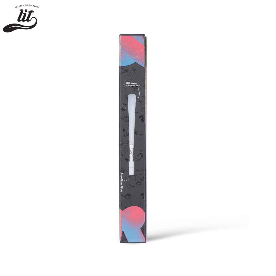 LIT Pure Flow White Pre Rolled Cone With Ceremic Filter