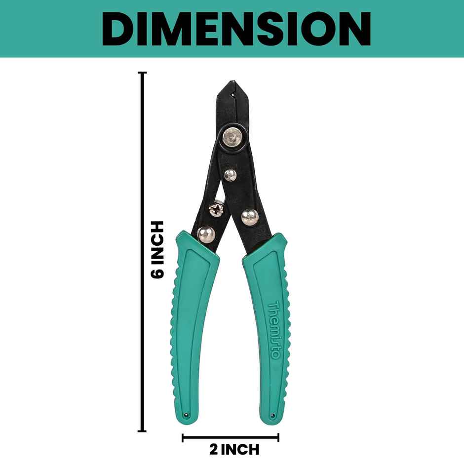 Themisto Th-T22 6 Inch Crv Hex Screwdriver With Wire Stripper