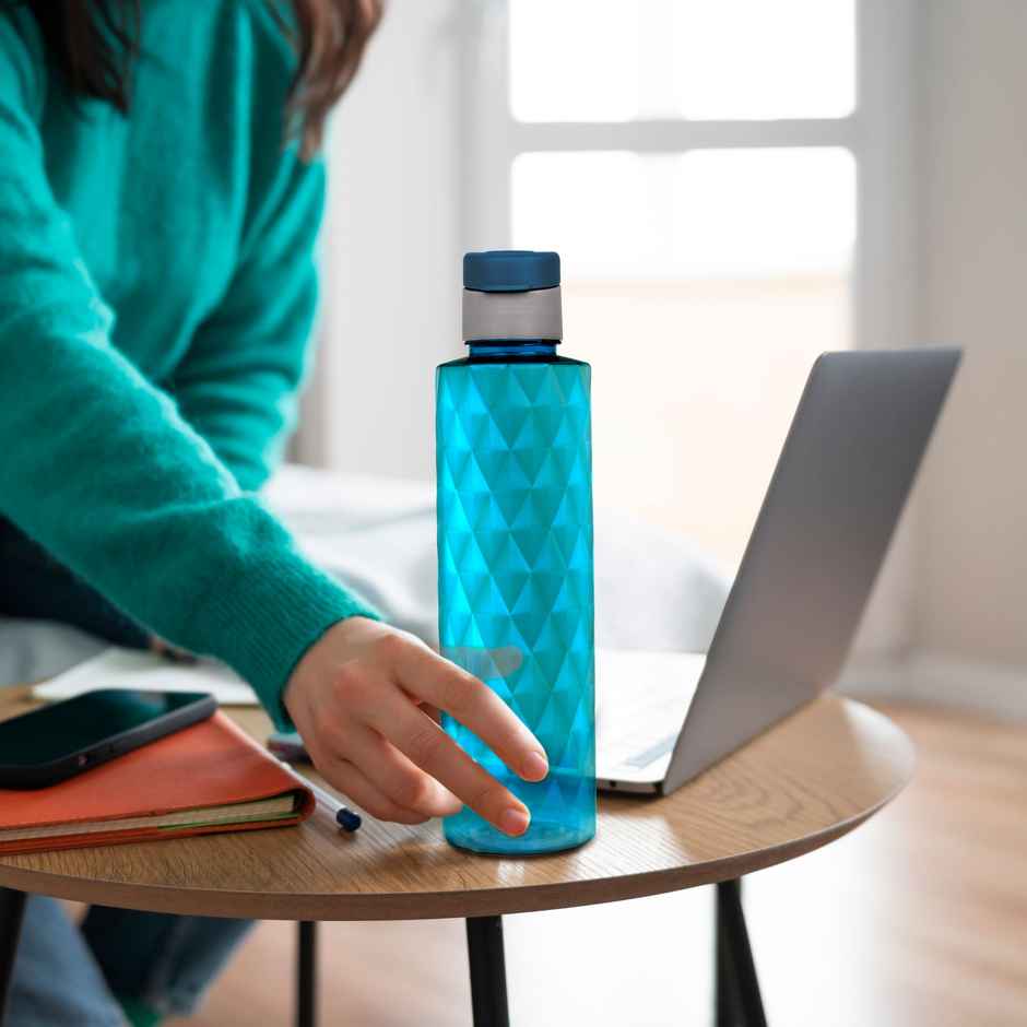 Flair Forever Pet Bottle With Fliptop Cap | Blue | 1 L