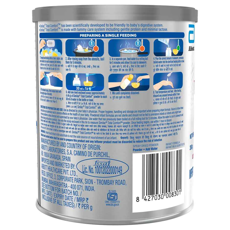 Similac Total Comfort Infant Formula | Up To 6 Months