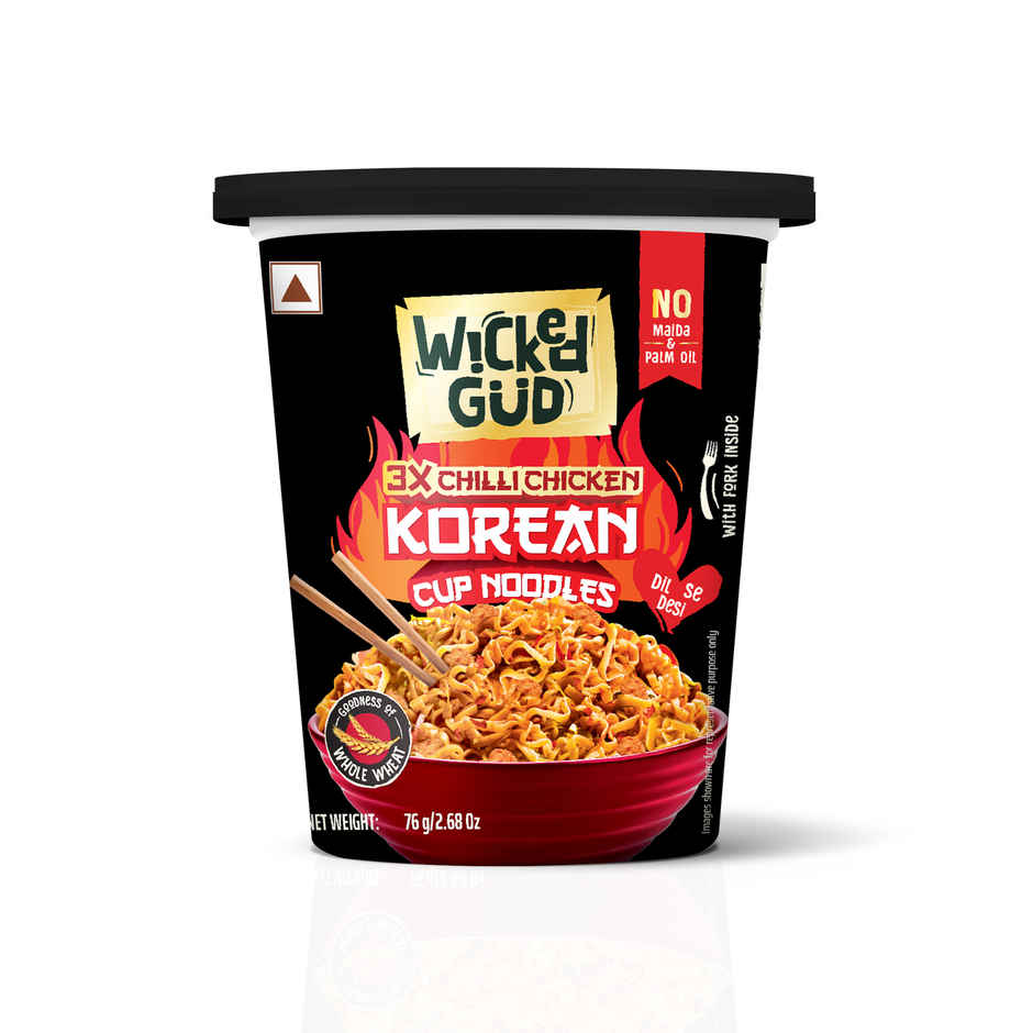 Wickedgud 3X Chilli Chicken Korean Instant Cup Noodles