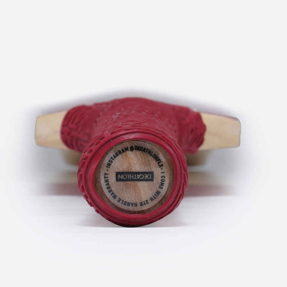 Decathlon FLX Adult Soft & Medium Tennis Ball Cricket Bat | Red | Size 6