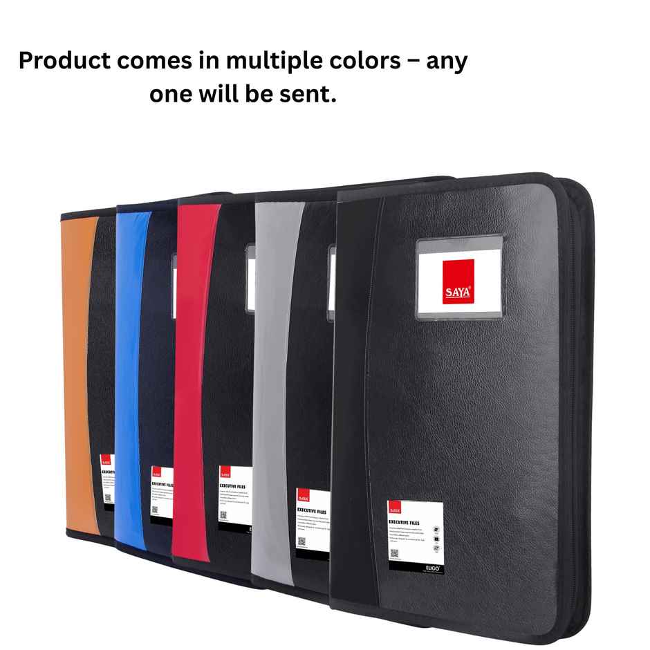 Saya Executive 10-Pocket Portfolio - FS Size, Professional Document Organizer | Assorted
