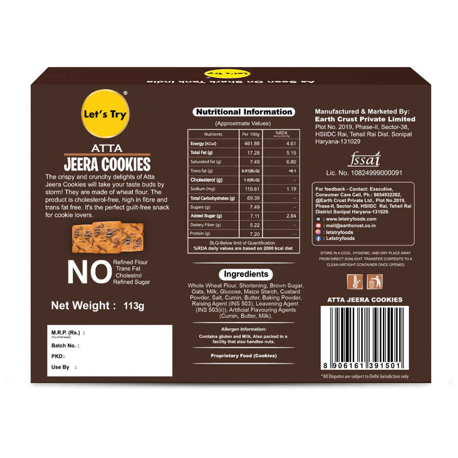 Let's Try Atta Jeera Cookies