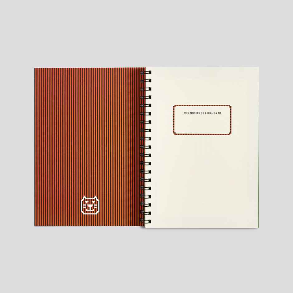 Tiger Notes Blur Series Notebook | B5 Size | 250 Ruled Pages | Natural Shade | Work Hard and be Nice