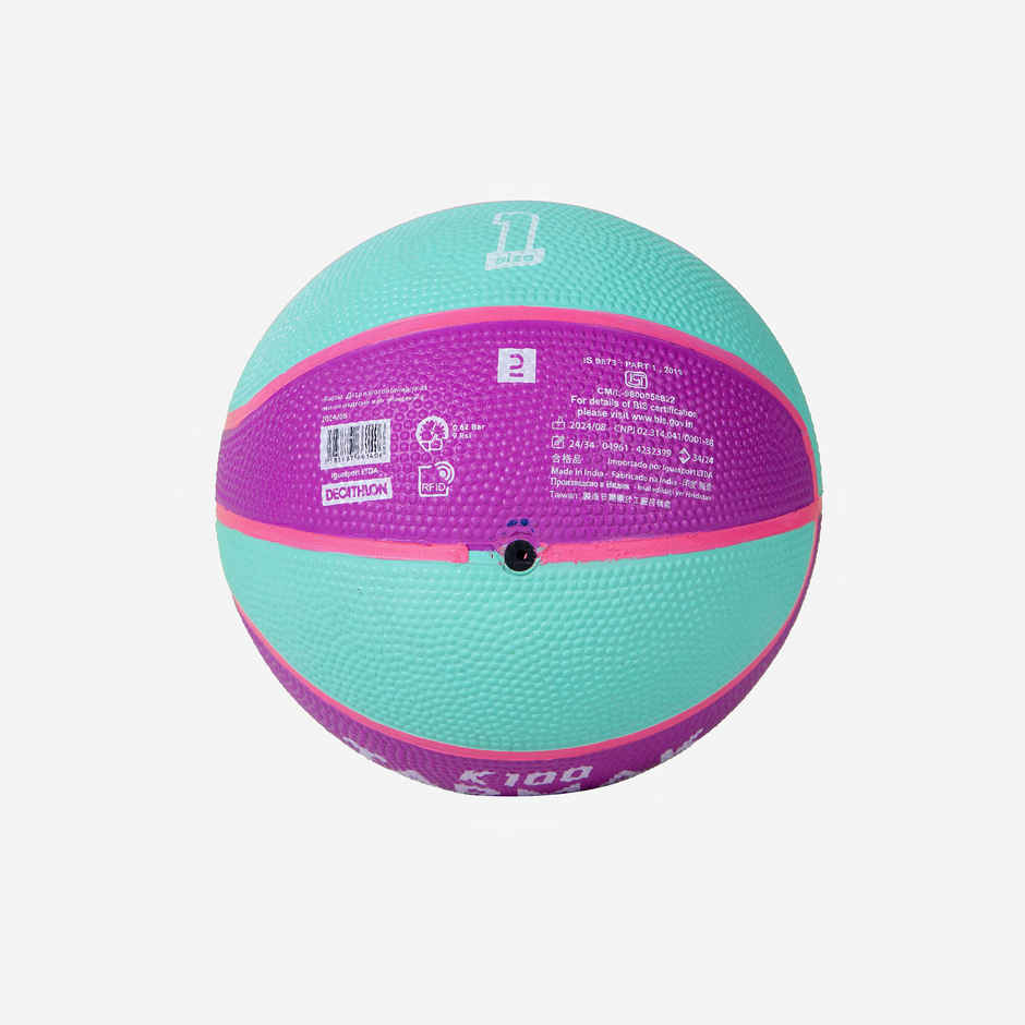 Decathlon Tarmak Kids Basketball | Purple & Turquoise | Size 1