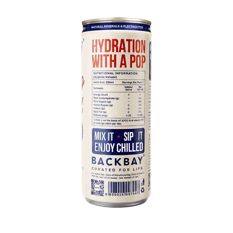 Backbay Peach Mango Sparkling Mineral Water