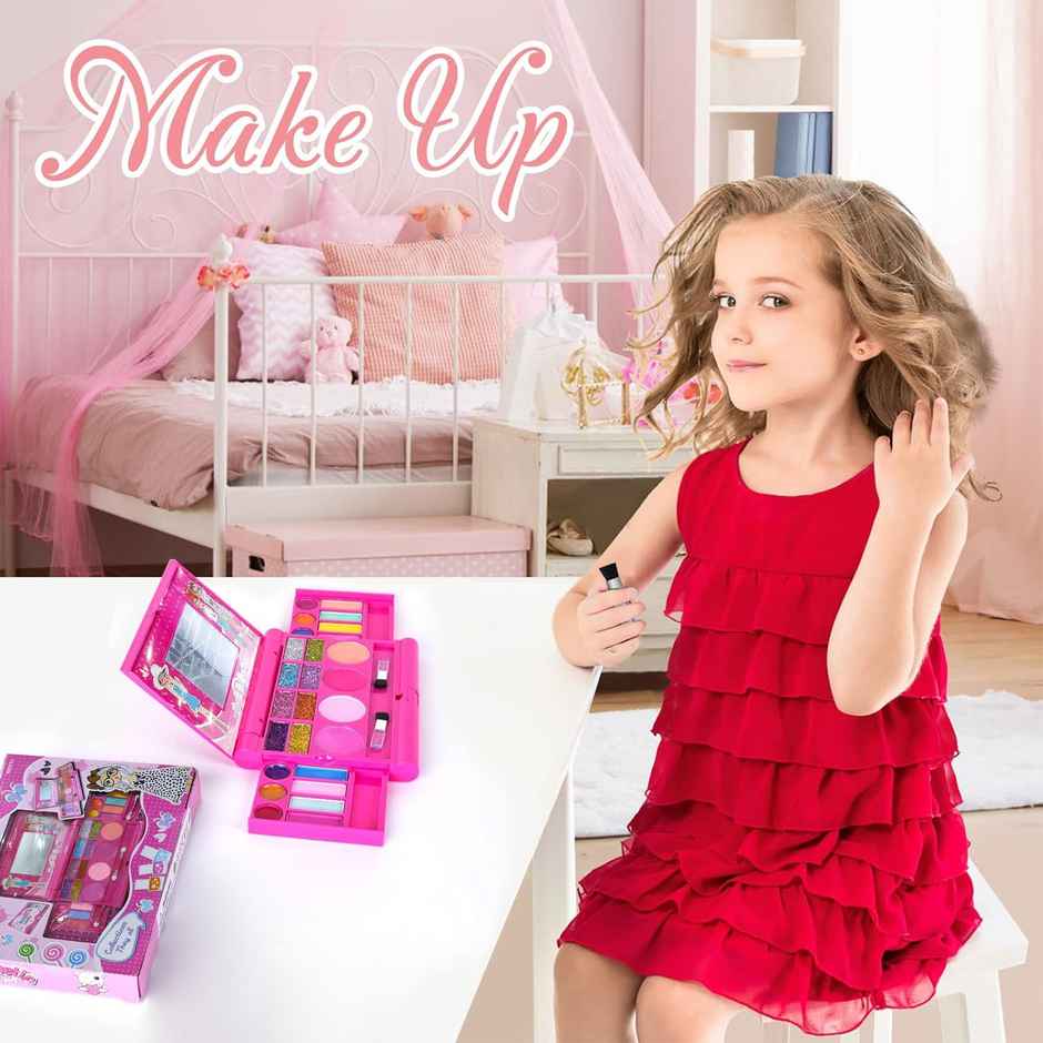 Kidology Makeup Kit for Girls | Unicorn Toy for Girls | Non-Toxic Washable Cosmetic Set for Girls