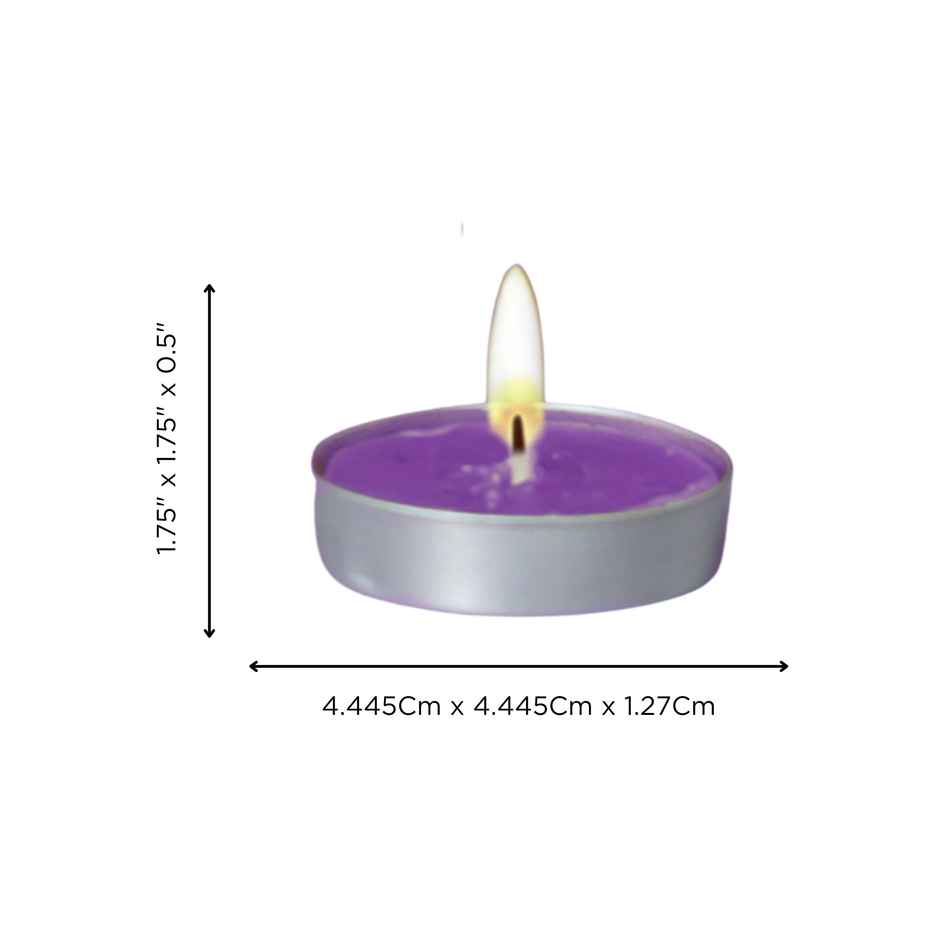 Scented Tea Light Candles | Lavender | Pack of 10 | Ecraftindia