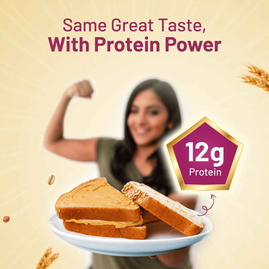 Protein Chef Double Protein Bread ( Protein, Zero Maida, Multigrain Atta Bread)  