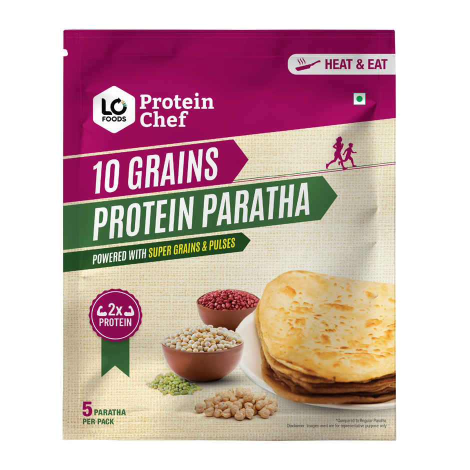 Protein Chef High Protein Paratha 10 Super Grains (Heat & Eat)