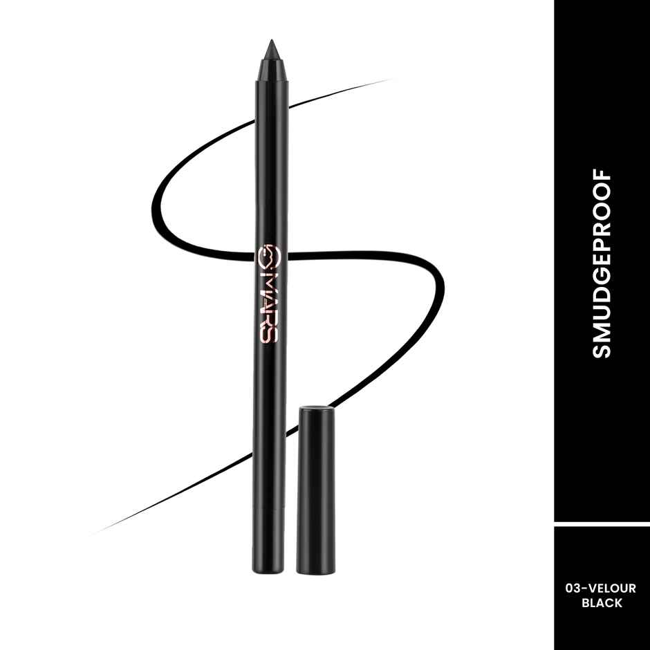 MARS Cosmetics Won't smudge Won't budge Smooth Glide Kajal (1.4g) (03-Velour Black)