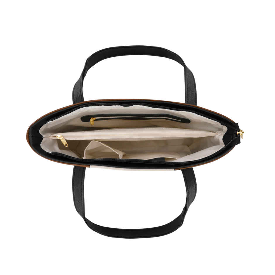 Lavie Women's Colourblock Jossie Tote Handbag | Tan