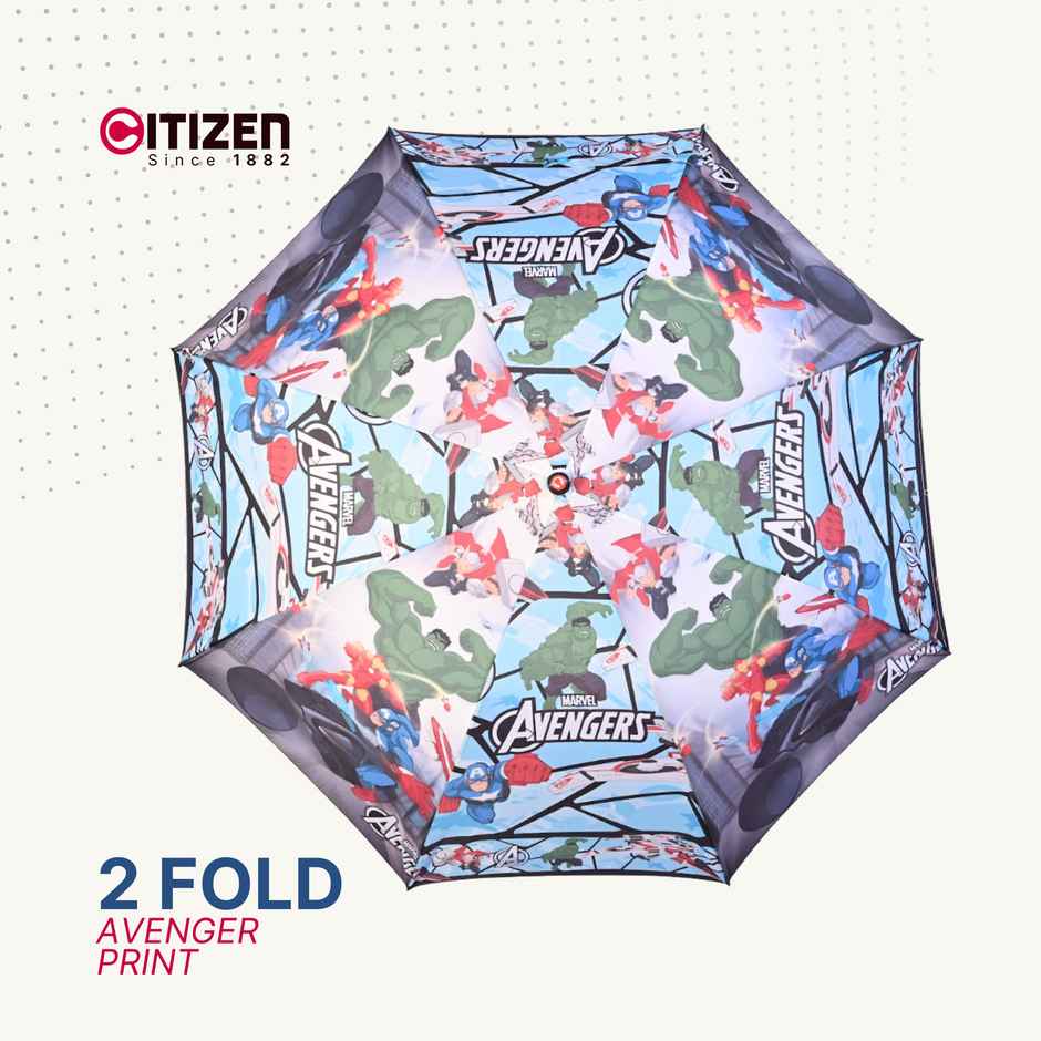 Citizen Auto Folding Kids Umbrella Avenger Print | 21 Inch | 2 Fold