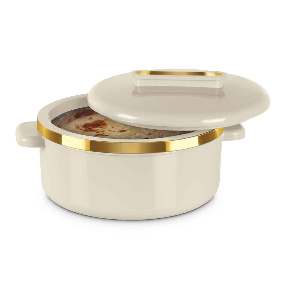 Milton Curve Inner Stainless Steel Casserole Set of 3 Ivory