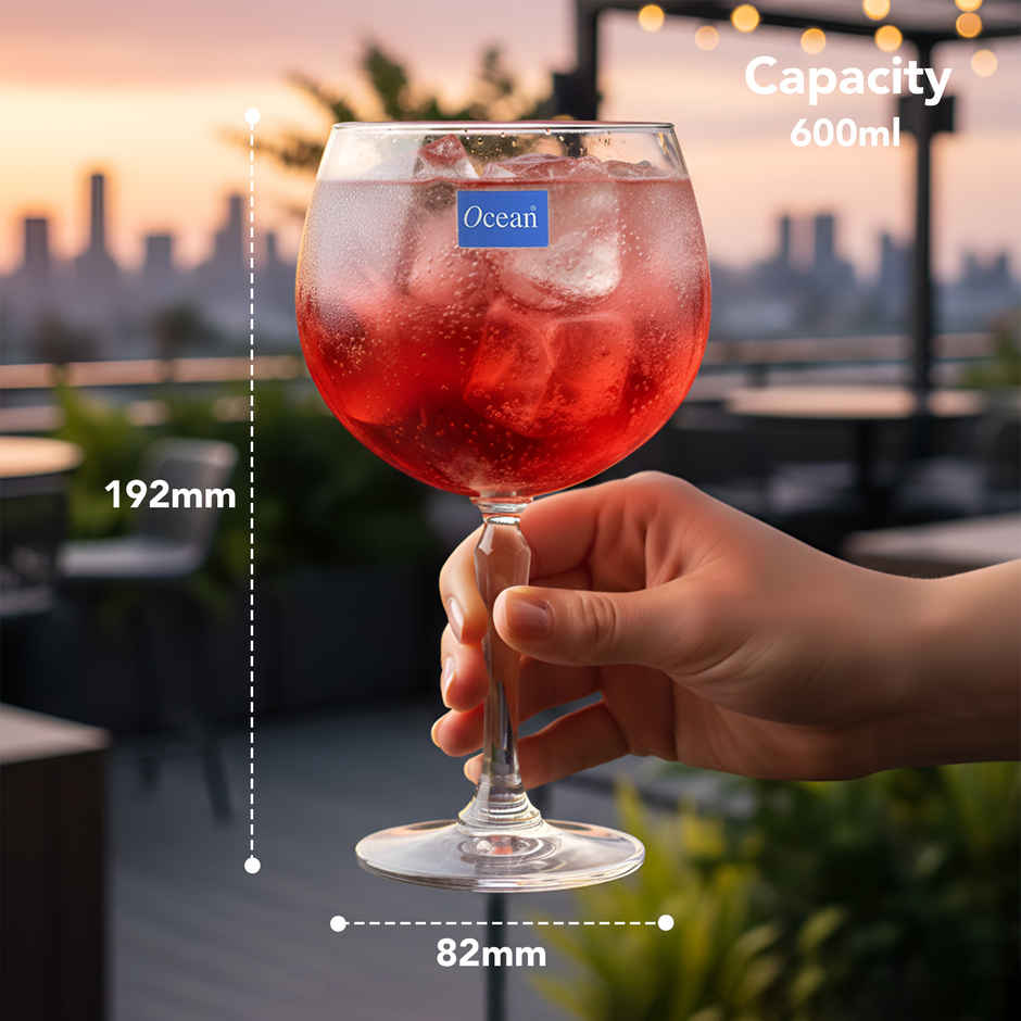 Ocean Connexion Gin Cocktail Glass | Set of 6 - 600 ml