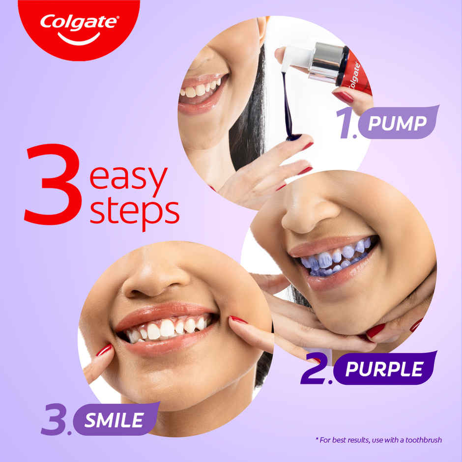 Colgate Visible White Purple Serum