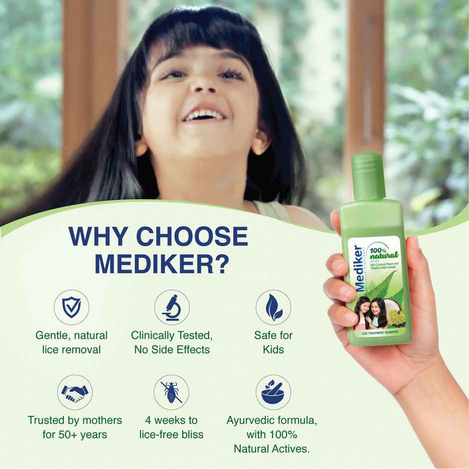 Mediker Anti-Lice Treatment Shampoo - Green