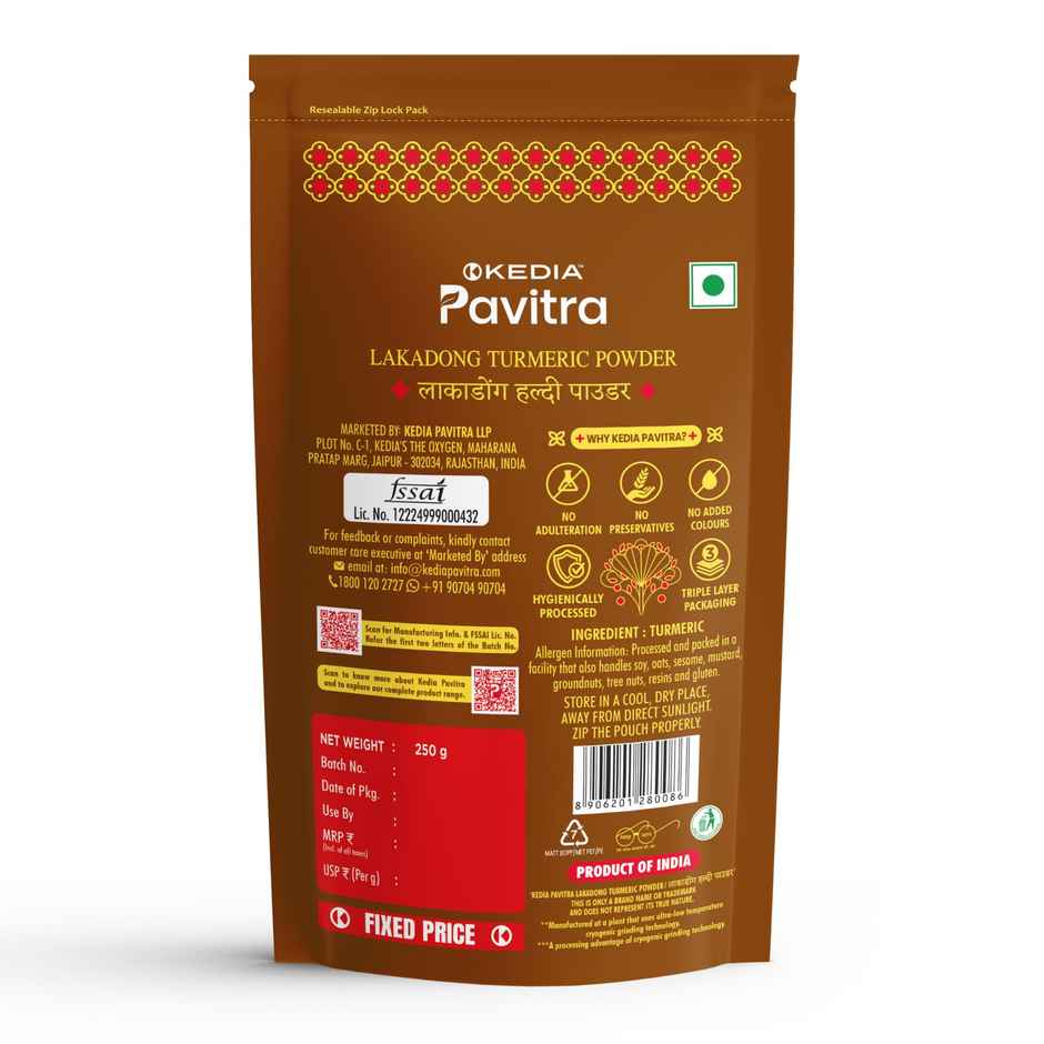 Kedia Pavitra Lakadong Turmeric Powder