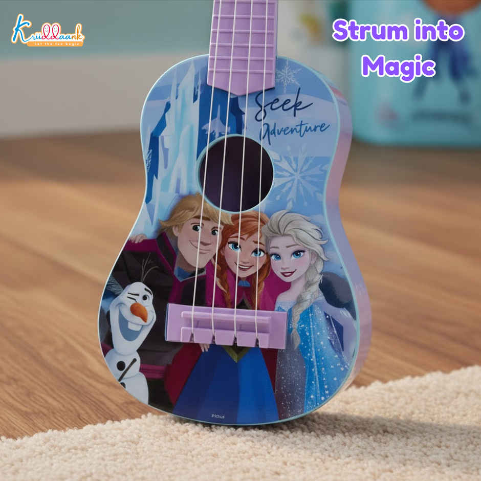 Kriiddaank Frozen Big Guitar, 4 Strings -  23 Inch; 58 cm, Early Music Learning and Development  Toy