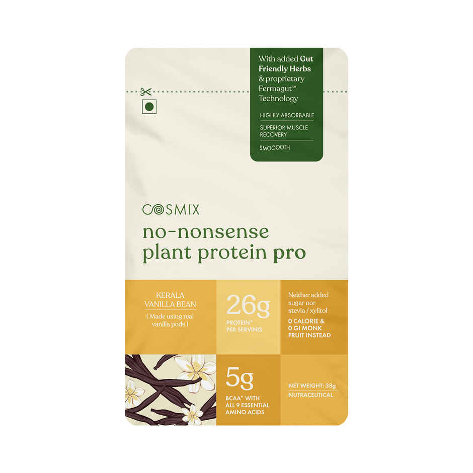 Cosmix No Nonsense Fermented Yeast Protein Kerala Vanilla Bean | 26 g Protein