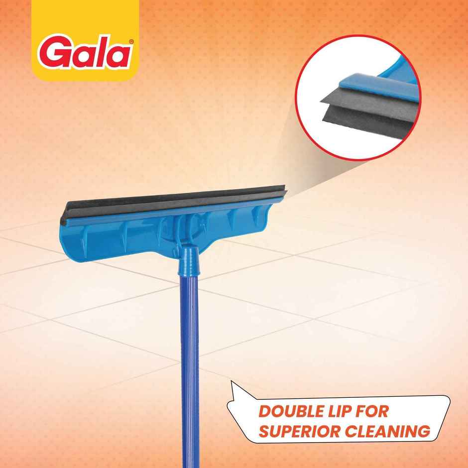 Gala Double Lip Bathroom & Floor Wiper | Blue