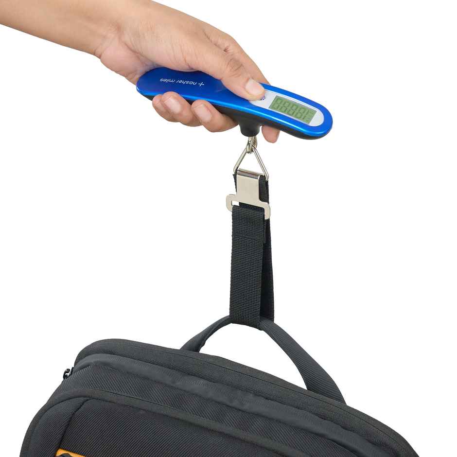 Nasher Miles Digital Electronic Luggage Weighing Scale for Travel- Bags 50 kg Capacity- Blue