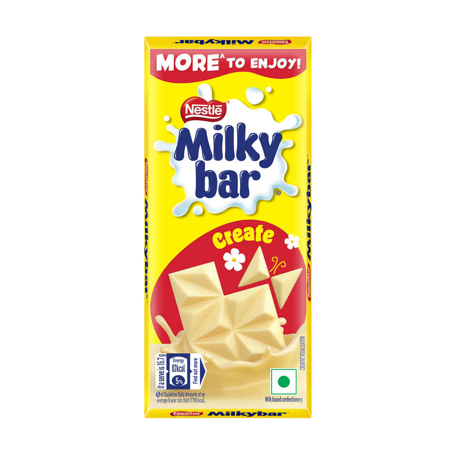 Nestle Milkybar Tablet Made With Milk Yummy & Creamy Chocolate Treat