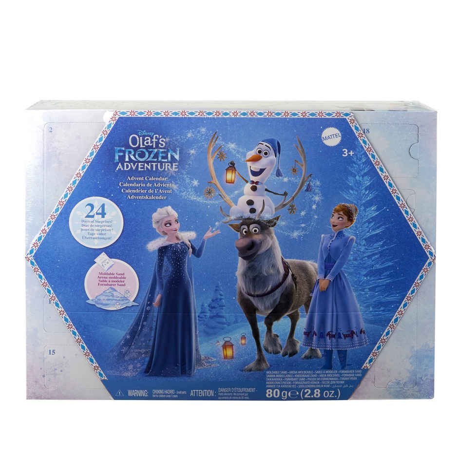 Disney Frozen Toy Set | Advent Calendar | Anna & Elsa | Moldable Sand & 24 Play Pieces