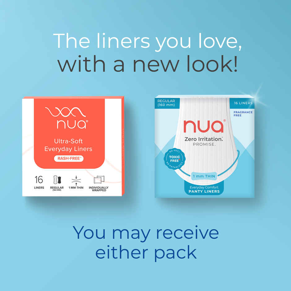 Nua Panty Liners for Daily Use Regular - 160mm