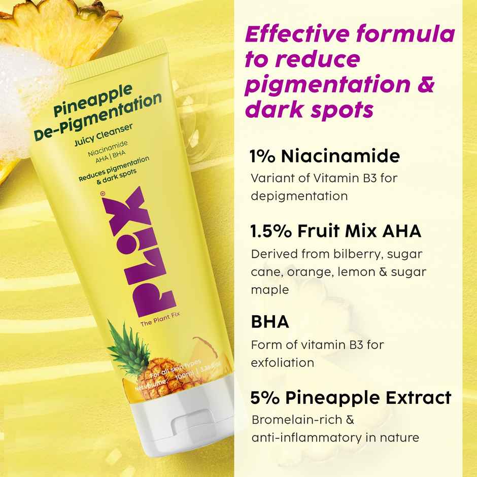 Plix The Plant Fix Pineapple De-Pigmentation Regime Fruity Toner Dewy Serum | Moisturizer